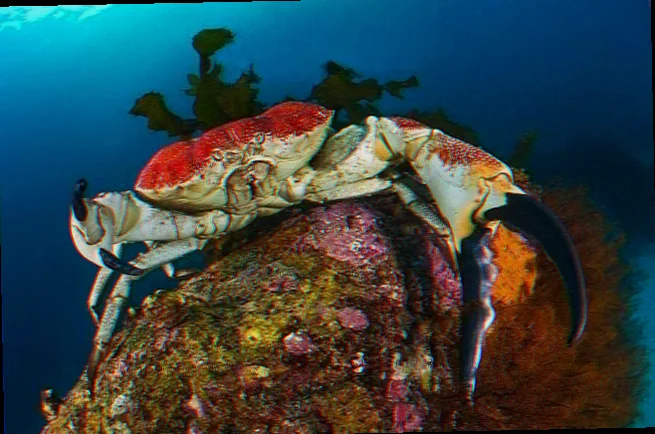 Tasmanian giant crab deep water habitats
